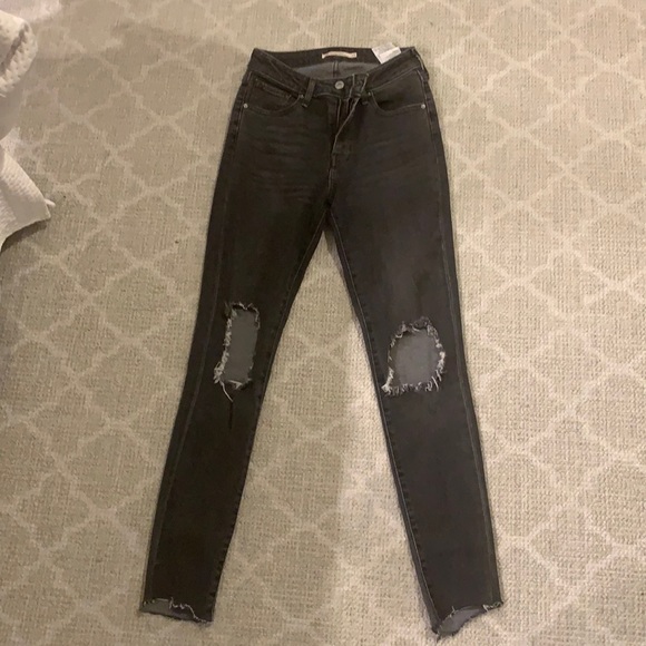 Size 25 vintage Levi washed out black jeans. - Picture 1 of 2